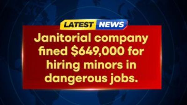 Janitorial Company Fined 9,000 For Hiring Minors At Slaughterhouses