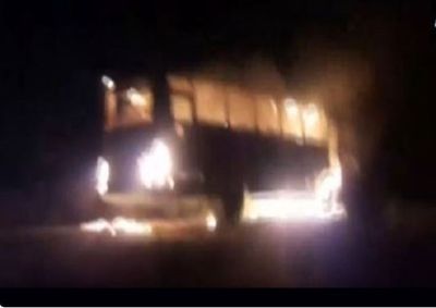 Madhya Pradesh: Bus carrying EVMs, polling officials catches fire in Betul, damage reported