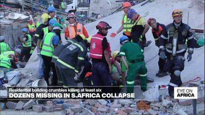 Rescuers search for survivors in deadly South Africa building collapse