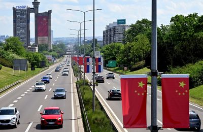 China's Xi Welcomed With 'Respect And Love' In Serbia