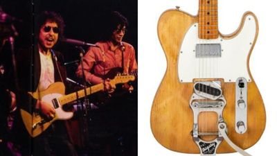“When Bob Dylan went electric, this guitar was there”: Bob Dylan and Robbie Robertson's much-customized 1965 Telecaster is up for auction and could fetch up to $700,000