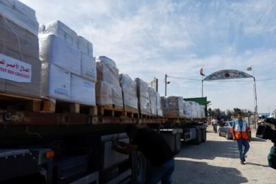 Israeli-Palestinian Dispute Over Aid Truck Entry At Gaza Crossing