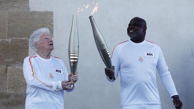 Torchbearers in Marseille kick off the Paris Olympic flame's journey across the country