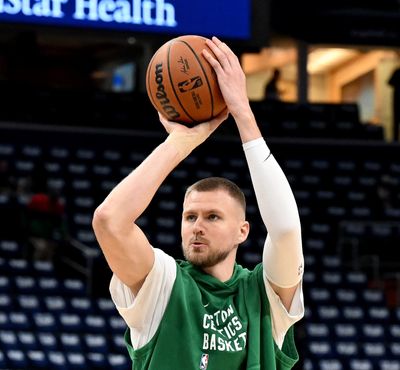 Boston’s Kristaps Porzingis returns to shooting at Celtics practice