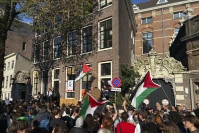 Pro-Palestinian Activists Protest At Dutch Universities Over Gaza Conflict