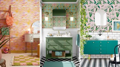 7 gorgeous retro small bathroom ideas that have bags of "vintage allure," according to designers