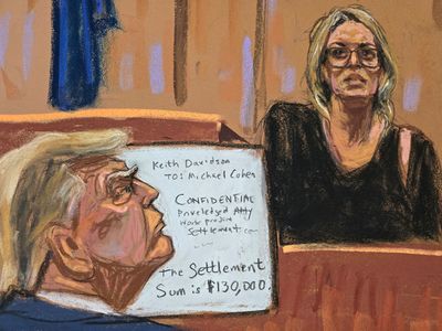 Trump’s lawyer presses Stormy Daniels on day 14 of hush money trial