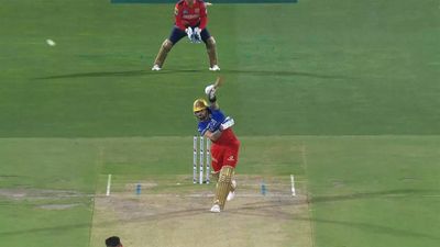 Watch: Virat Kohli enthralls Dharamsala fans with a one-handed maximum vs Punjab Kings