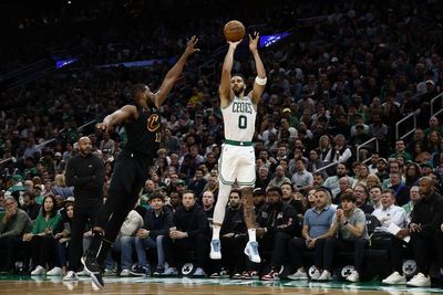 What is going on with Jayson Tatum in the East semis with the Boston Celtics?