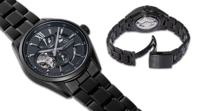 Grab this stealthy all-black Orient Star Modern Skeleton while you still can