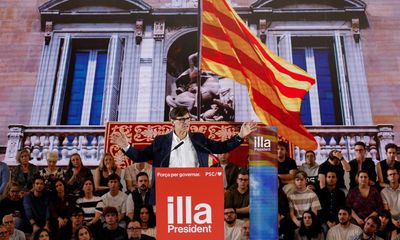 Catalan election gives voters chance to leave ‘lost decade’, says Salvador Illa