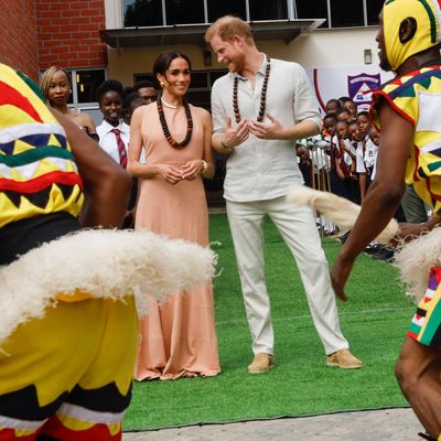 Meghan Markle, In a Proud Wife Moment, Says of Prince Harry “You See Why I’m Married To Him?” While at an Engagement in Nigeria