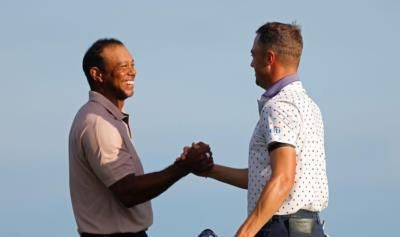 Justin Thomas And Tiger Woods Share Memorable Golfing Moment