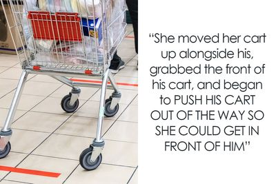 Man Ruins Karen’s Day Without Saying A Word After She Tries To Push Past Him To Skip The Line