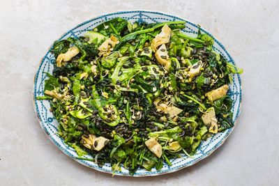 How to turn tough asparagus ends and herb stalks into a vibrant salad dressing