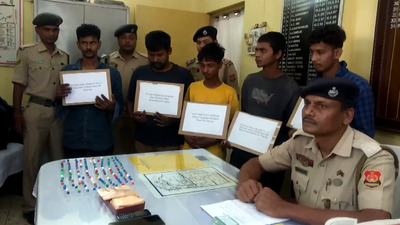 Tripura police arrest five drug traffickers carrying brown sugar, in Agartala