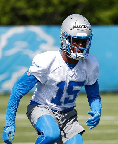Ennis Rakestraw starts out in the slot CB role at Lions rookie minicamp