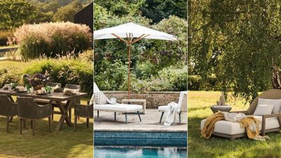 Oka is having a massive outdoor furniture sale with up to 50% off, giving us the most luxury options for less