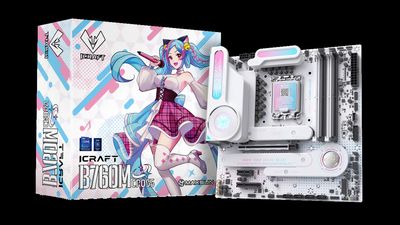 Vendor releases an Intel motherboard for Anime fans — iCraft B760M Cross comes decked out with pastel colors