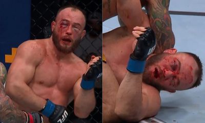 UFC on ESPN 56 video: Diego Ferreira overcomes knockdown, mutilates Mateusz Rebecki’s face for late TKO