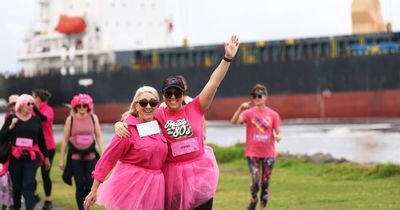 Tickled pink: survivors and supporters raise funds for cancer research