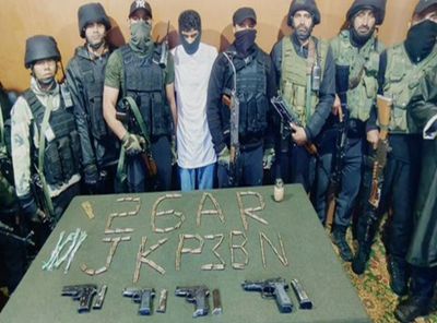 J-K: Security forces arrest terrorist associate in Bandipora