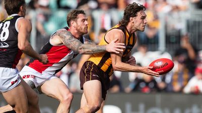 Hawks' Scrimshaw faces AFL ban over dangerous tackle