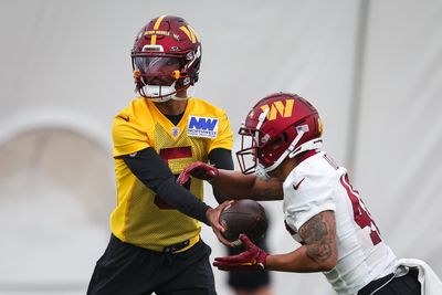 WATCH: Commanders QB Jayden Daniels in action on Day 2 of rookie minicamp