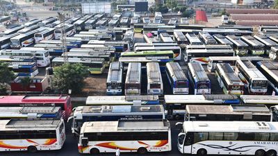 5,458 APSRTC buses to shift men and material to polling stations