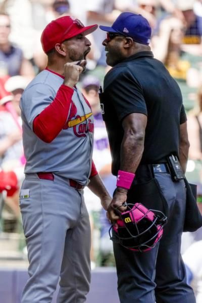 Cardinals' Manager And Bench Coach Ejected After Successful Challenges