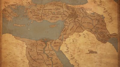 Total War: Pharaoh's big free update map is far, far larger than I would have thought