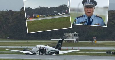 'Clapping and cheering': crowd erupts as plane grinds safely to a halt