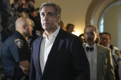 Michael Cohen Ignores Press Questions Ahead Of Trial Testimony