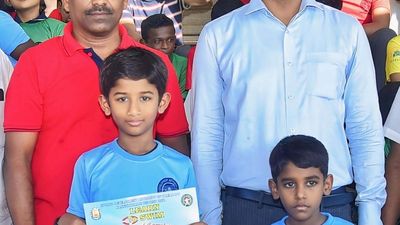 Children who took part in summer sports camp honoured; Collector urges them to join sports hostels