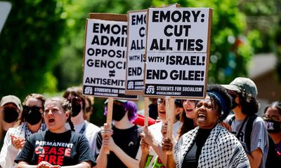 ‘Our struggles are connected’: Atlanta protesters link Cop City to Gaza war