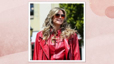 Heidi Klum's feathered, face-framing layers offer easy impact and volume for summer