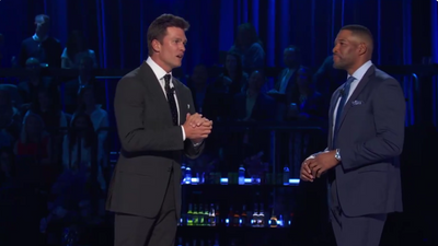 Michael Strahan surprised Tom Brady with the first NFL game he’ll call for Fox
