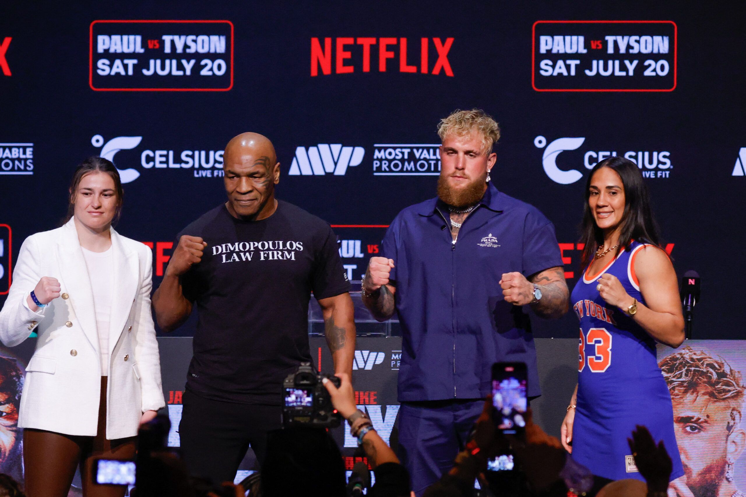 Photos: Mike Tyson Vs. Jake Paul Press Conference In…