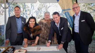Traditional owners sign historic deal with mining firm