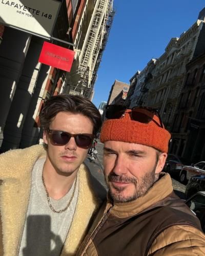 David Beckham And Son Cruz: Heartwarming City Selfie
