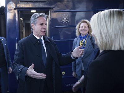 Blinken visits Ukraine to tout U.S. support for Kyiv's fight against Russia