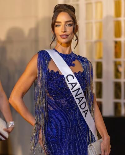 Madison Kvaltin Stuns At Miss Universe In Royal Blue Ensemble
