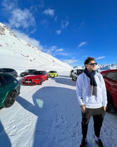 Dominic Thiem Embraces Winter Elegance In Snowy Wonderland