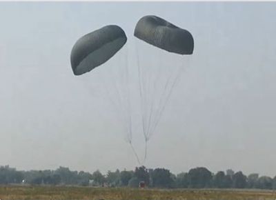 Indian Air Force tests BHISHM portable hospital for airdrop in Agra