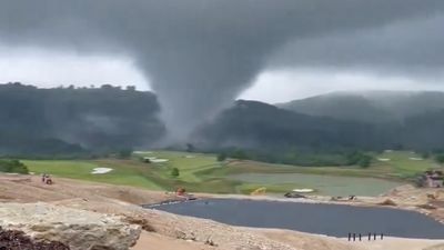 Terrifying Footage Shows Tornado Rolling Through Tiger Woods’ Course