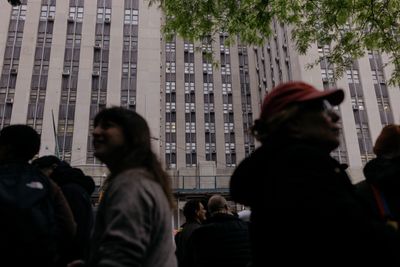 These people waited hours to see the Trump hush-money trial up close. Here's why