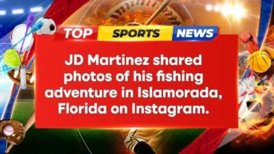 JD Martinez Enjoys Fishing Adventure With Friends In Islamorada