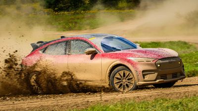 Ford Built a Whole Rallycross Course to Develop the Mustang Mach-E Rally