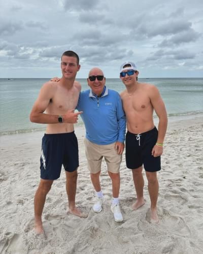 Dick Vitale And Grandsons: Beach Bliss And Generational Love