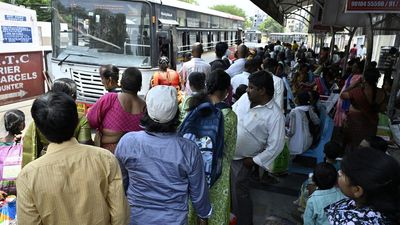 Railway stations, bus stands packed as A.P. voters return to workplaces